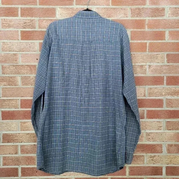Natural Exchange by Alexander Lloyd Flannel Button Up Shirt Men's Sz Large Tall - Picture 2 of 7